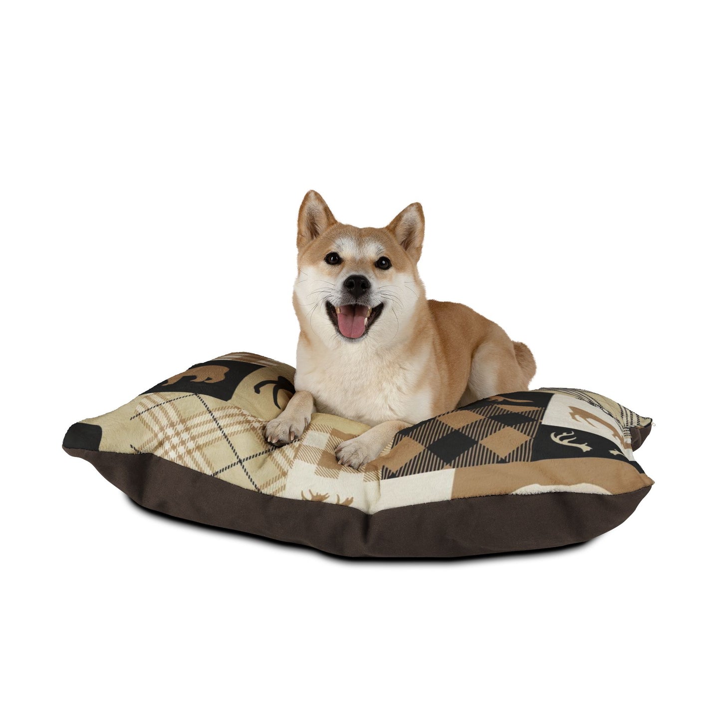 Rustic Plaid Pet Bed - Cozy Comfort for Your Furry Friend