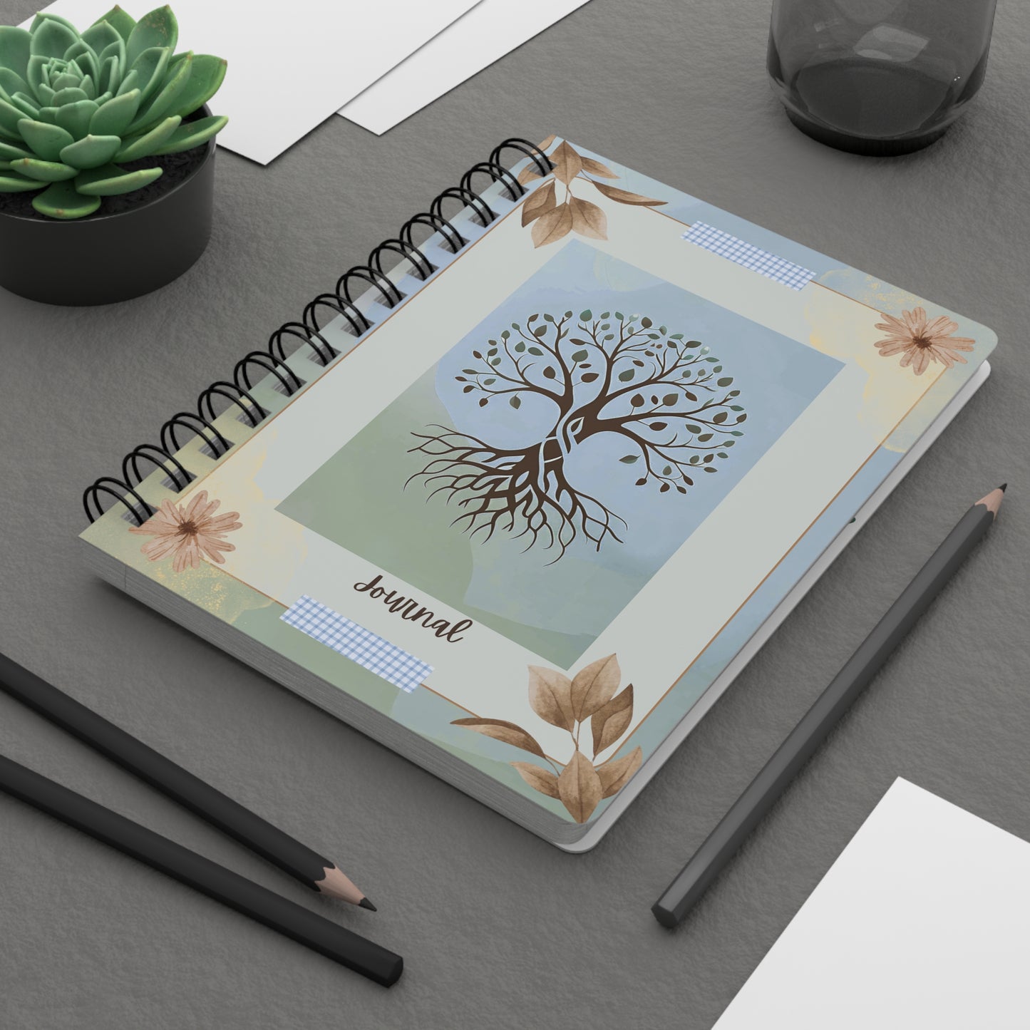 Nature-Inspired Spiral Bound Journal | Eco-Friendly Notebook for Writing, Sketching & Planning | Gift for Writers, Students, Nature Lovers