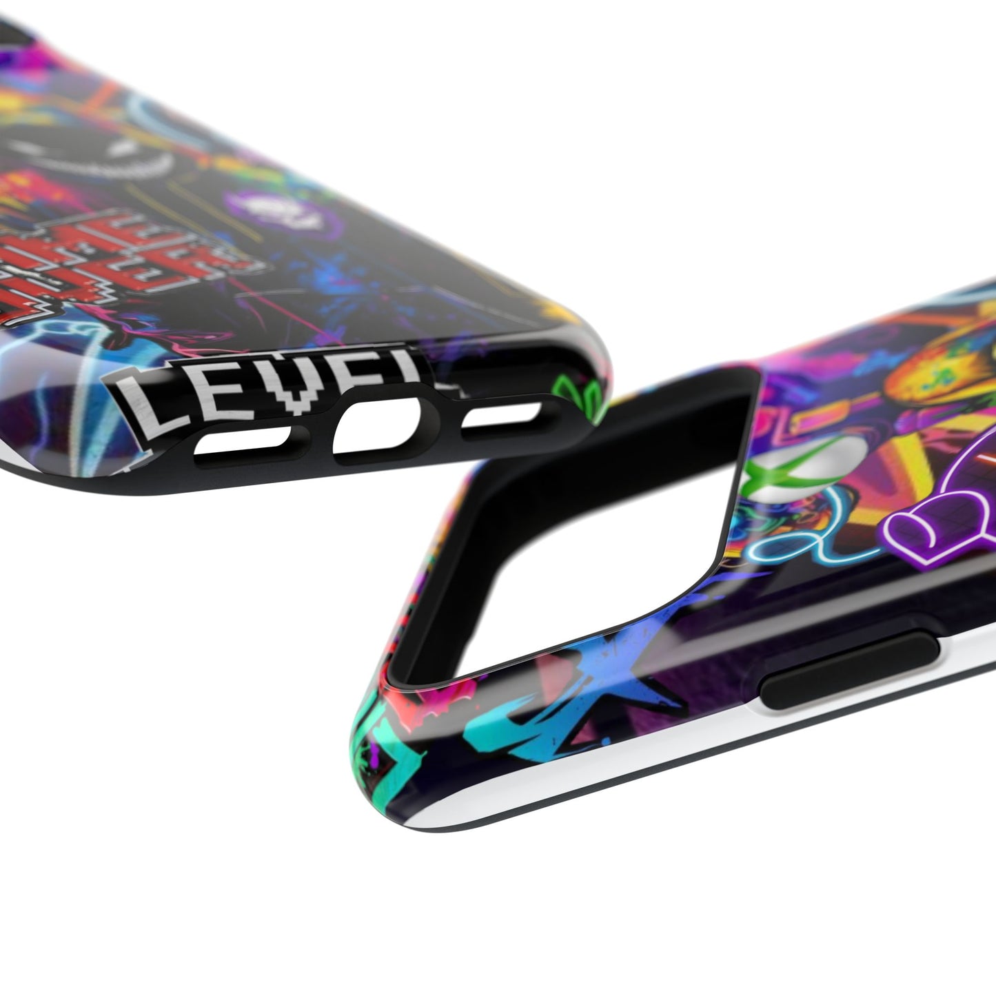 Vibrant Gaming Phone Case, Game Over Design, Impact-Resistant Case, Gamer Gift, Colorful Phone Accessory, Phone Protection