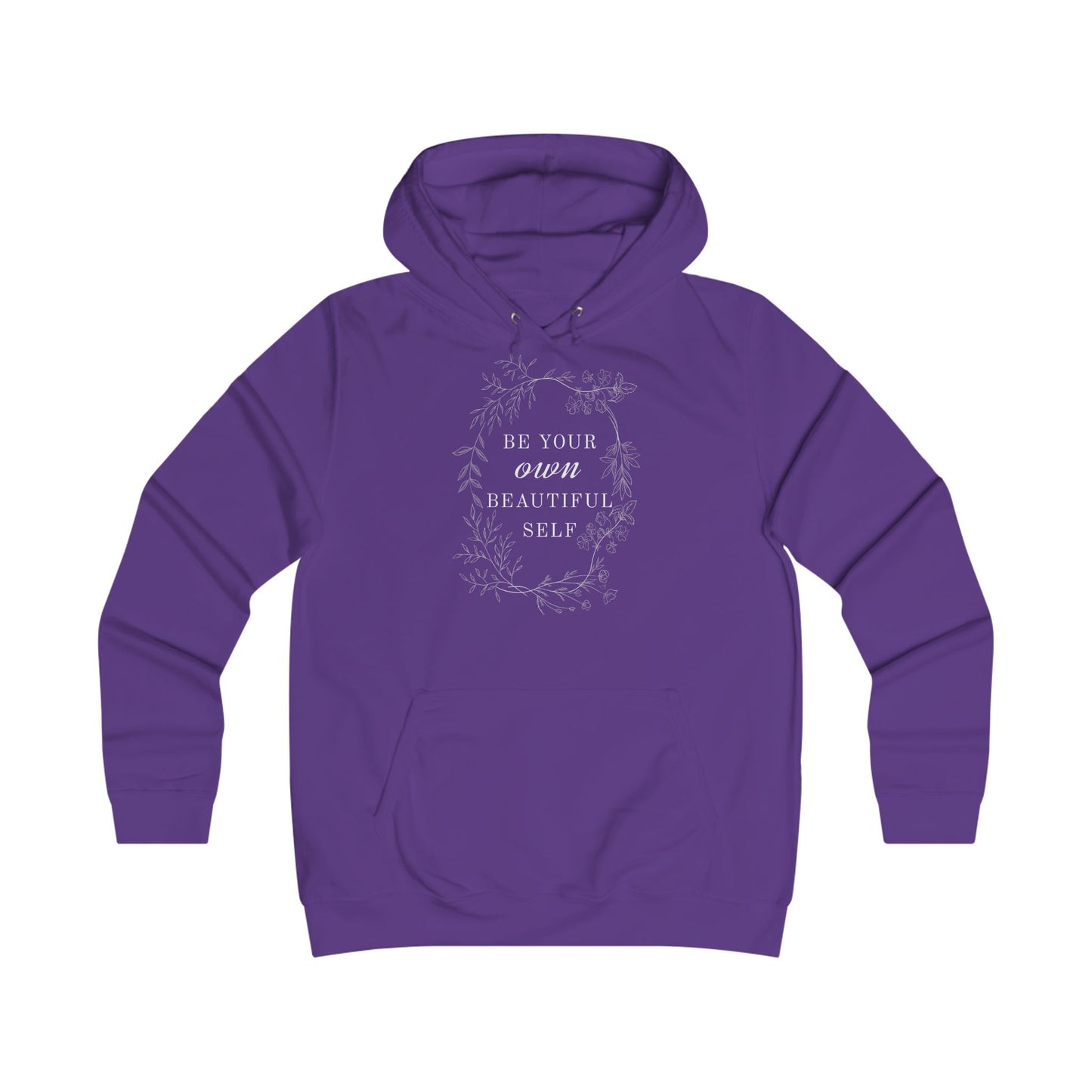 Floral Moon College Hoodie for Trendy Girls