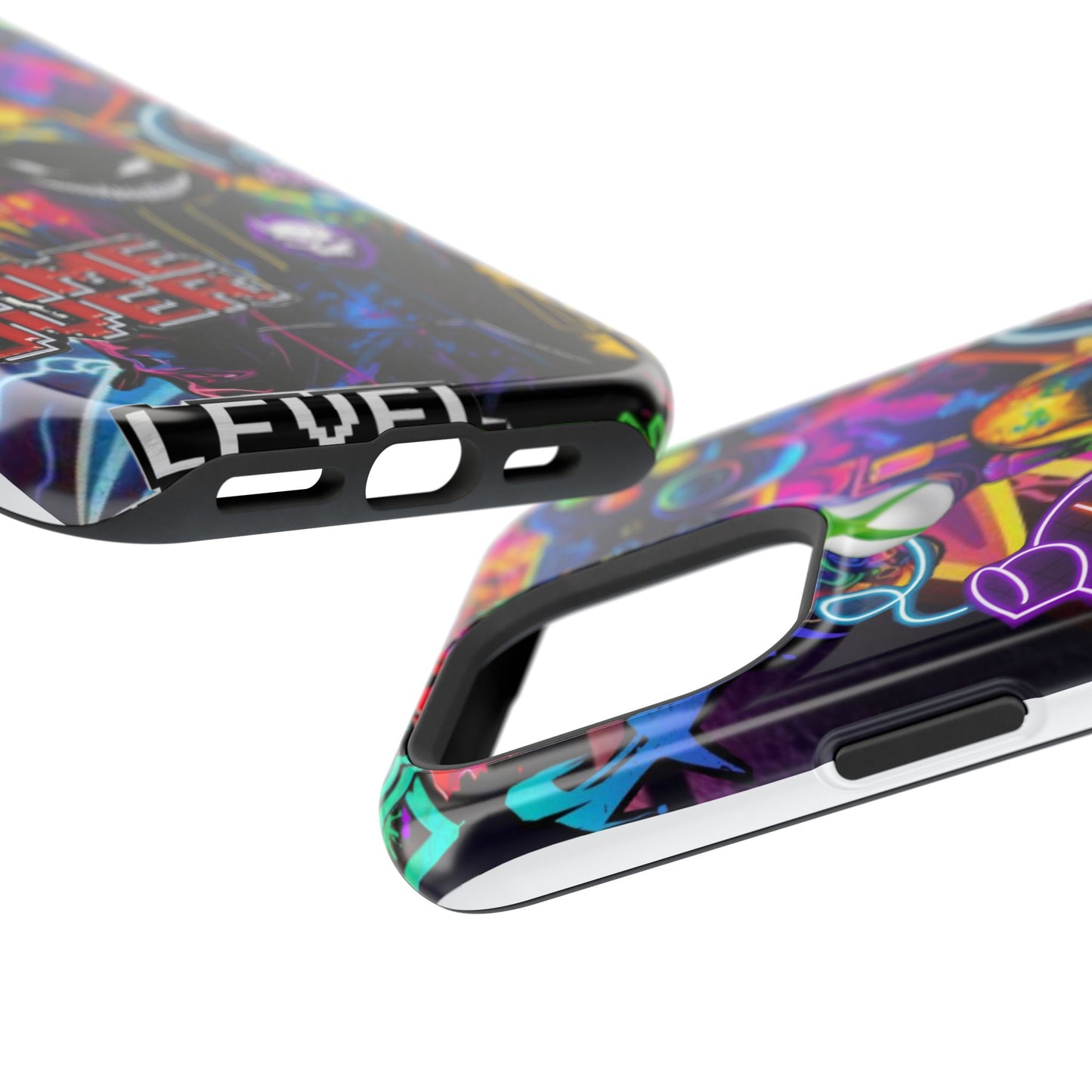 Vibrant Gaming Phone Case, Game Over Design, Impact-Resistant Case, Gamer Gift, Colorful Phone Accessory, Phone Protection