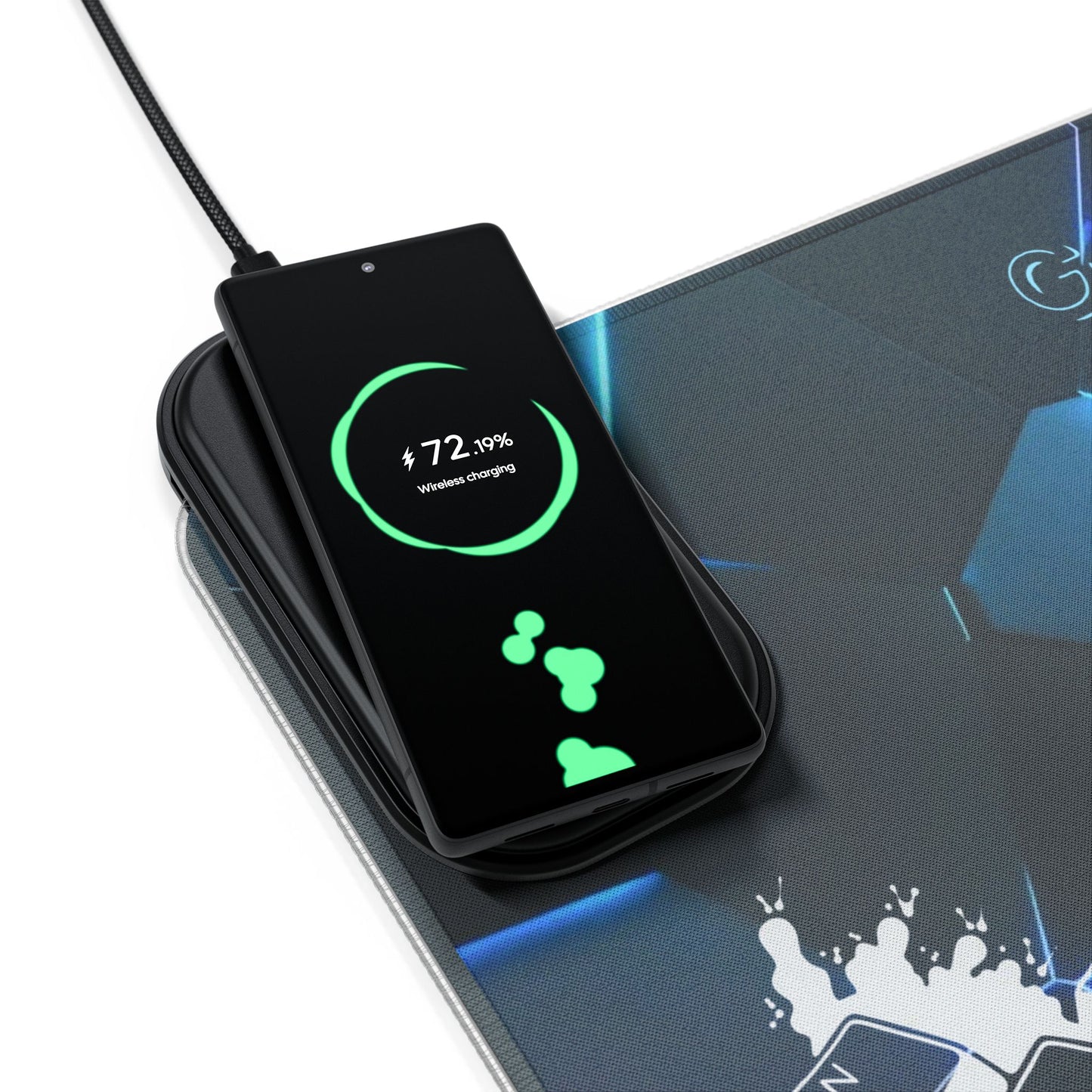 LED Gaming Mouse Pad with Wireless Charging - Perfect for Gamers, Desk Decor, Birthday Gift, Gaming Setup, Tech Accessory