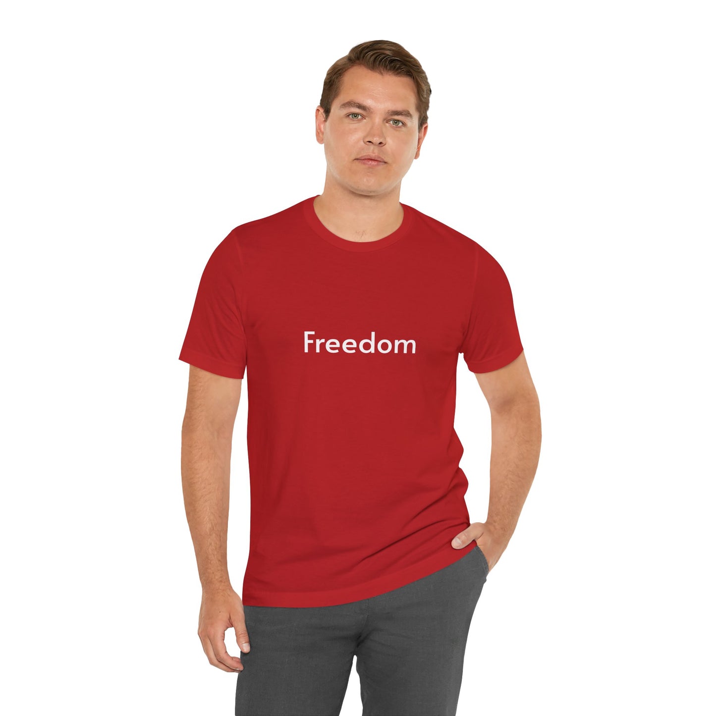 Freedom Unisex Jersey Tee, Casual T-Shirt, Inspirational Shirt, Everyday Wear, Gift for Freedom Lovers, Comfort Wear, Positive Vibes