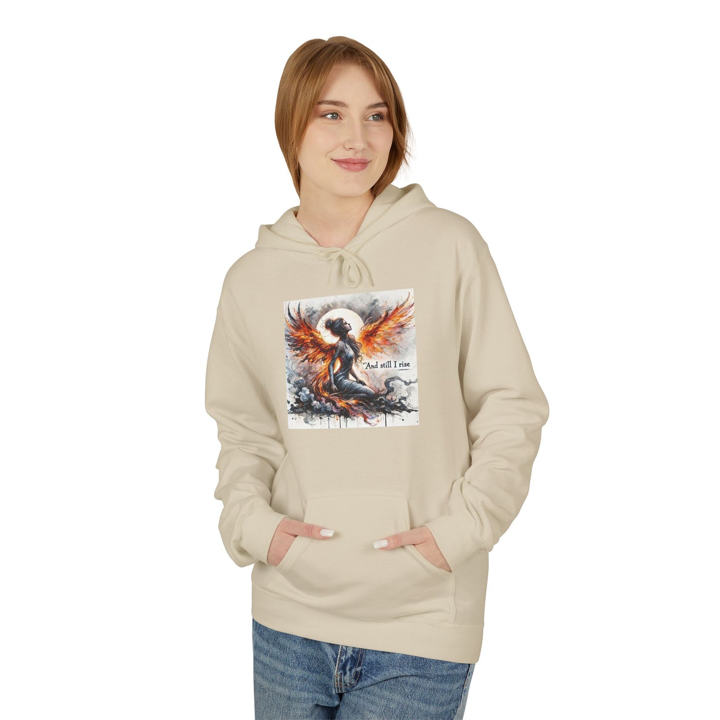 Phoenix Rising Fleece Hoodie | Inspirational Hoodie, Unisex Sweatshirt, Cozy Gift, Fall Fashion, Motivational Wear