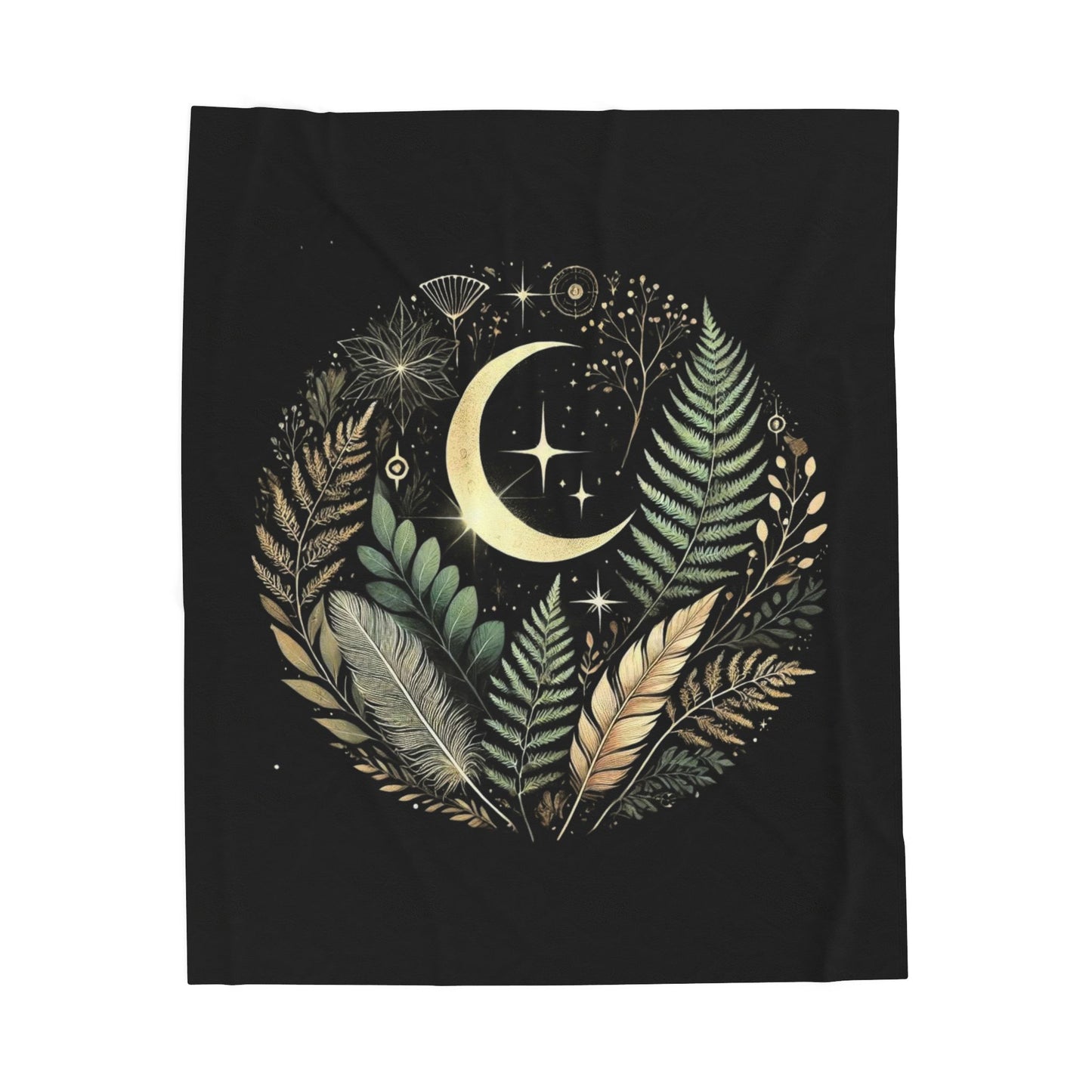 Celestial Fern Velveteen Plush Blanket