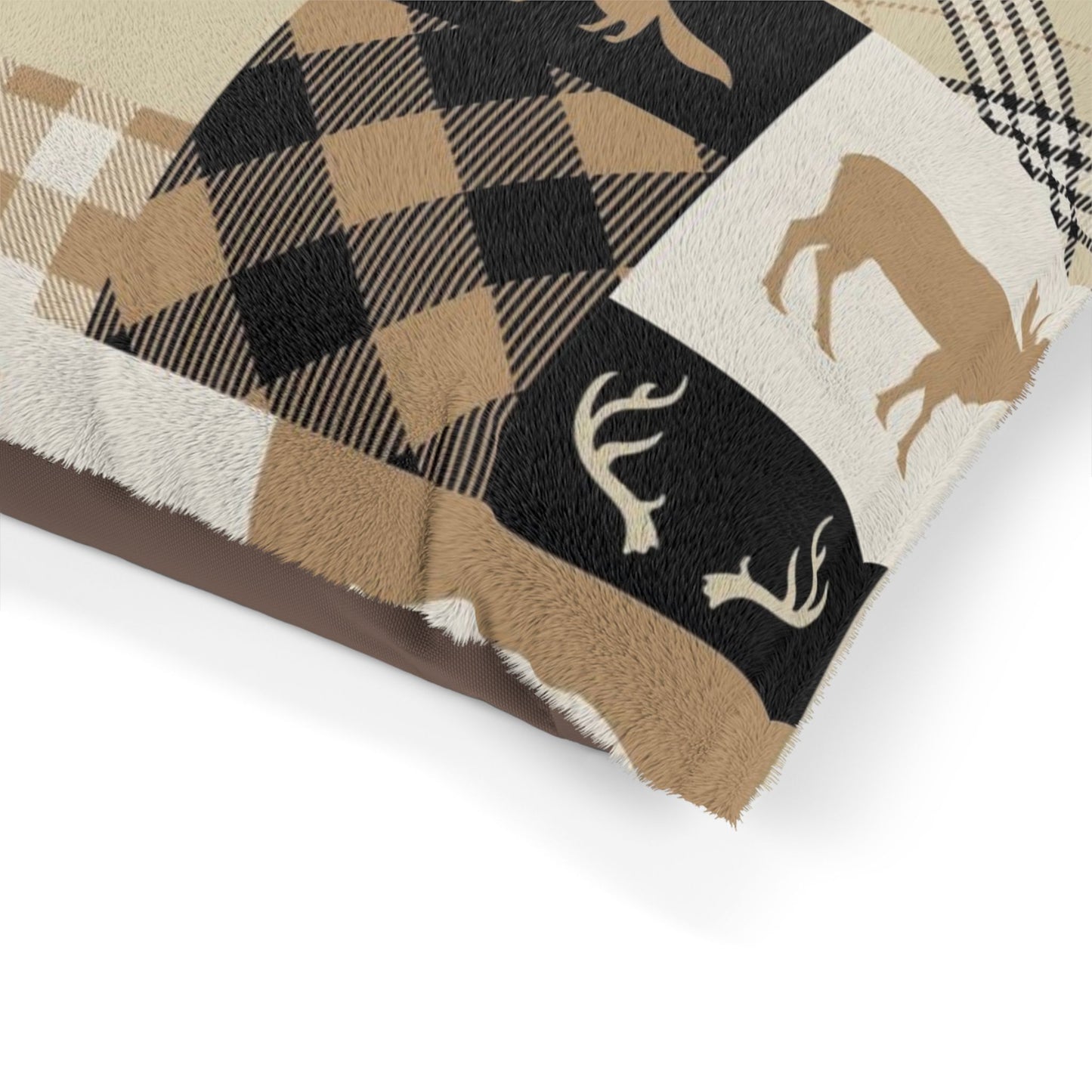 Rustic Plaid Pet Bed - Cozy Comfort for Your Furry Friend