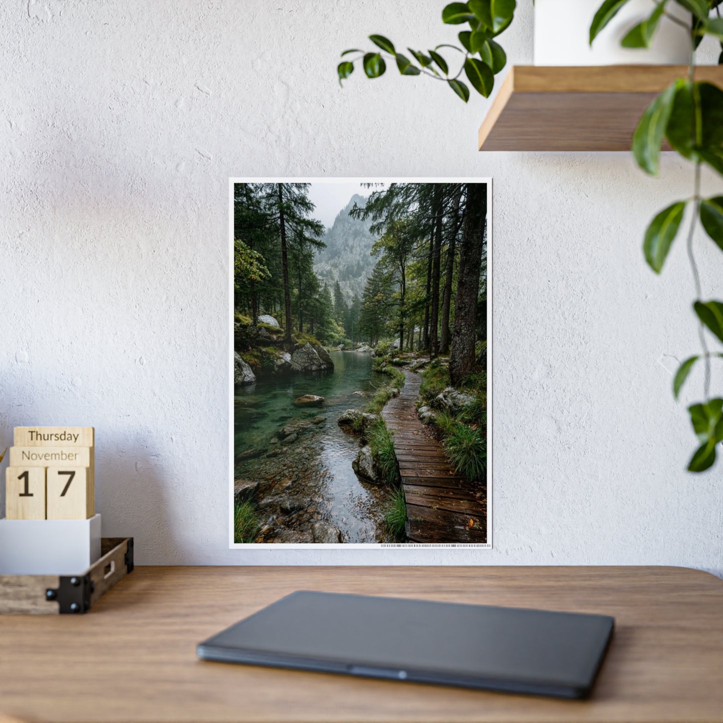 Nature Trail Gloss Poster | Wall Art Decor, Home Aesthetic, Gift for Nature Lovers, Living Room Wall Art, Eco-Friendly Decor