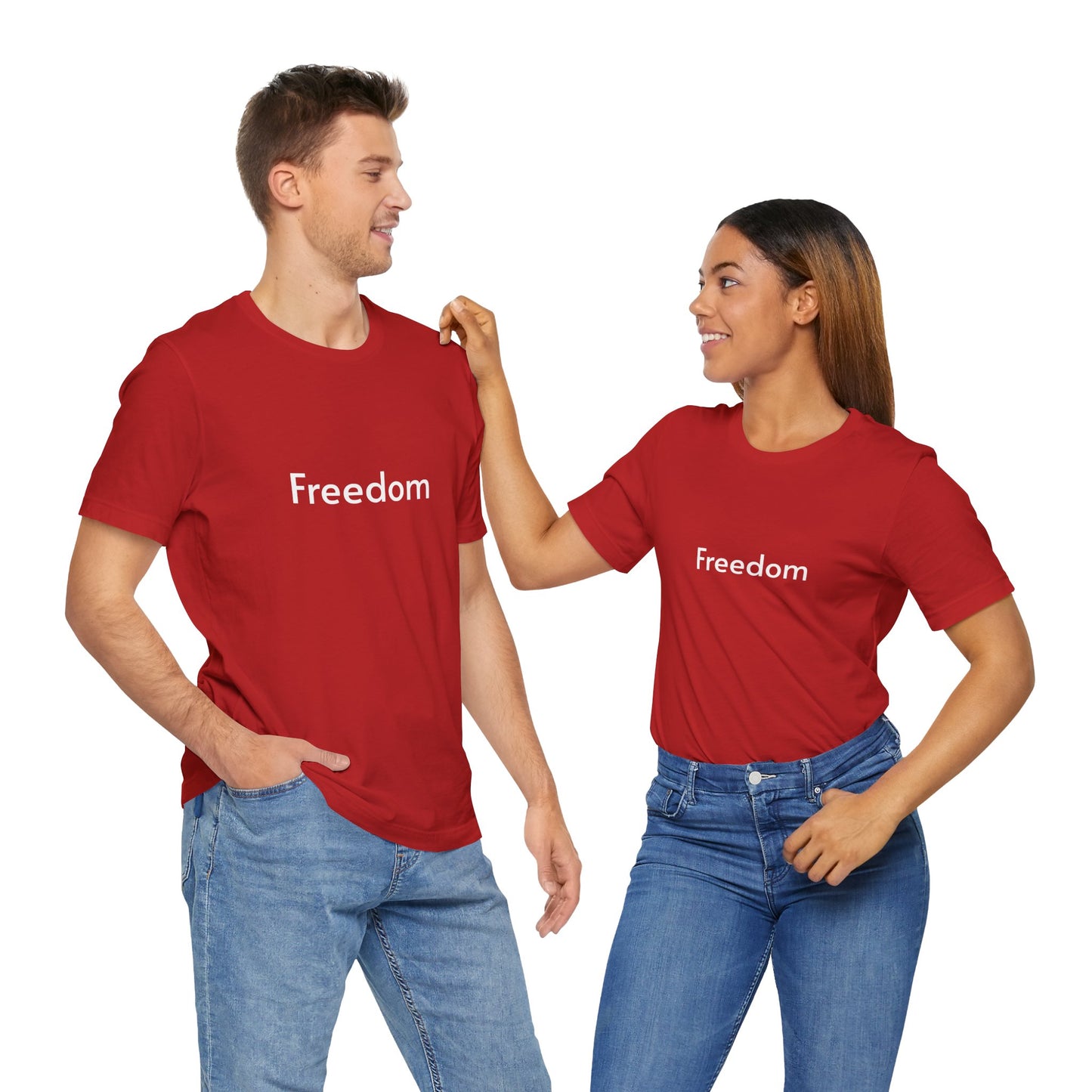 Freedom Unisex Jersey Tee, Casual T-Shirt, Inspirational Shirt, Everyday Wear, Gift for Freedom Lovers, Comfort Wear, Positive Vibes