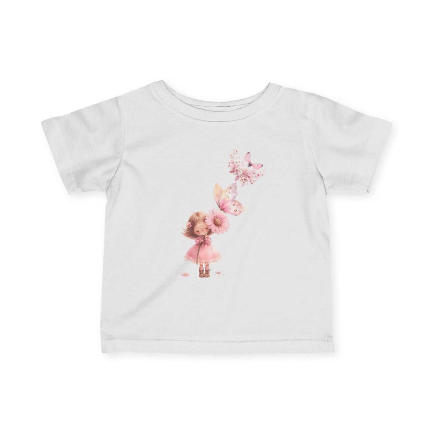 Infant Butterfly Graphic Tee, Cute Baby Apparel, Toddler Outfit, Spring or Summer Gift, Baby Shower Present, Kids Fashion