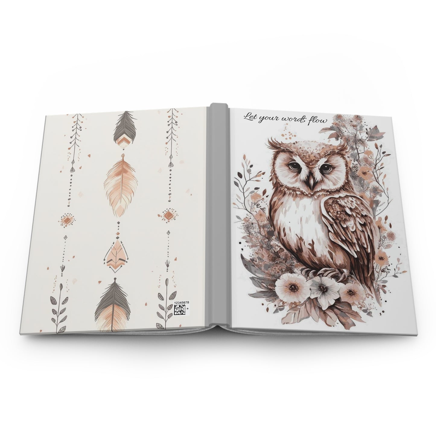 Owl-Themed Hardcover Journal with Inspiring Quote, Perfect for Writing, Journaling, Gifts, Nature Lovers, Beautiful Design