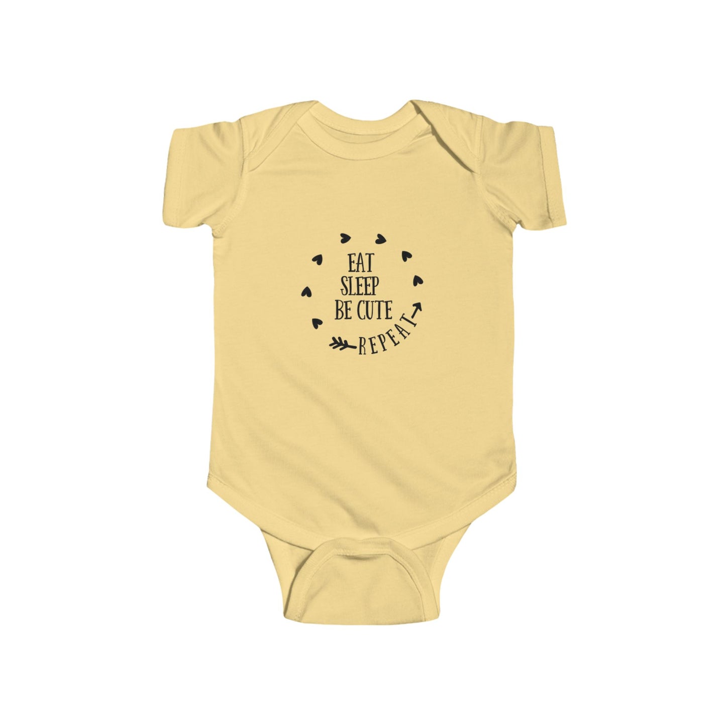 Cute Infant Bodysuit - Eat Sleep Be Cute