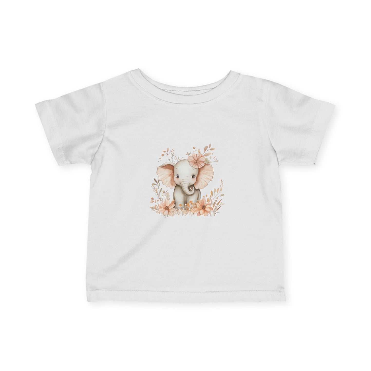 Adorable Baby Elephant Infant Tee, Cute Baby Shirt, Toddler Gift, Cute Animal Tee, Baby Shower Gift, Nursery Wear