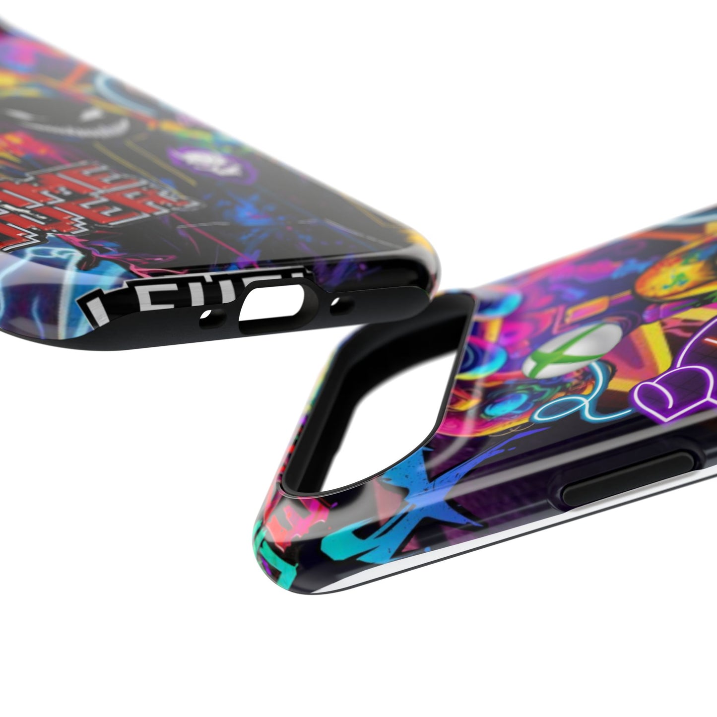 Vibrant Gaming Phone Case, Game Over Design, Impact-Resistant Case, Gamer Gift, Colorful Phone Accessory, Phone Protection