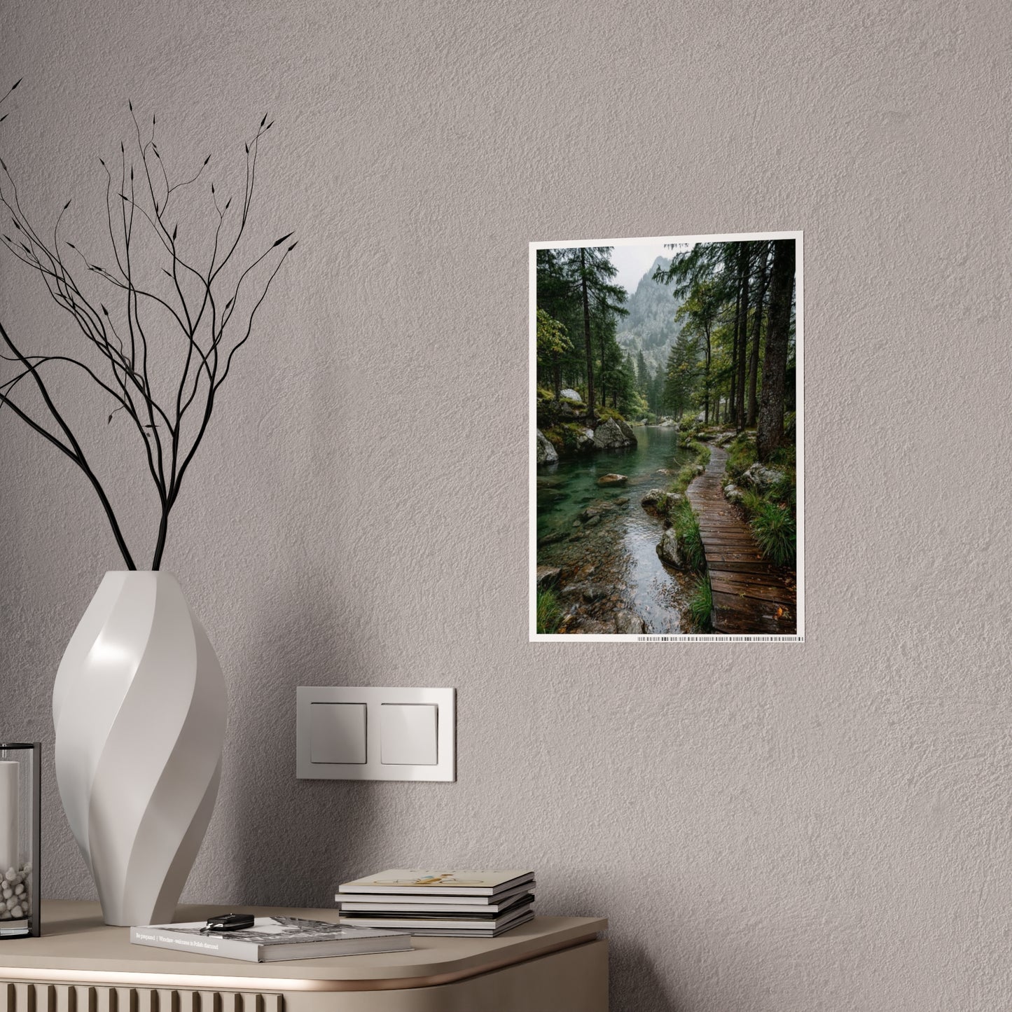 Nature Trail Gloss Poster | Wall Art Decor, Home Aesthetic, Gift for Nature Lovers, Living Room Wall Art, Eco-Friendly Decor