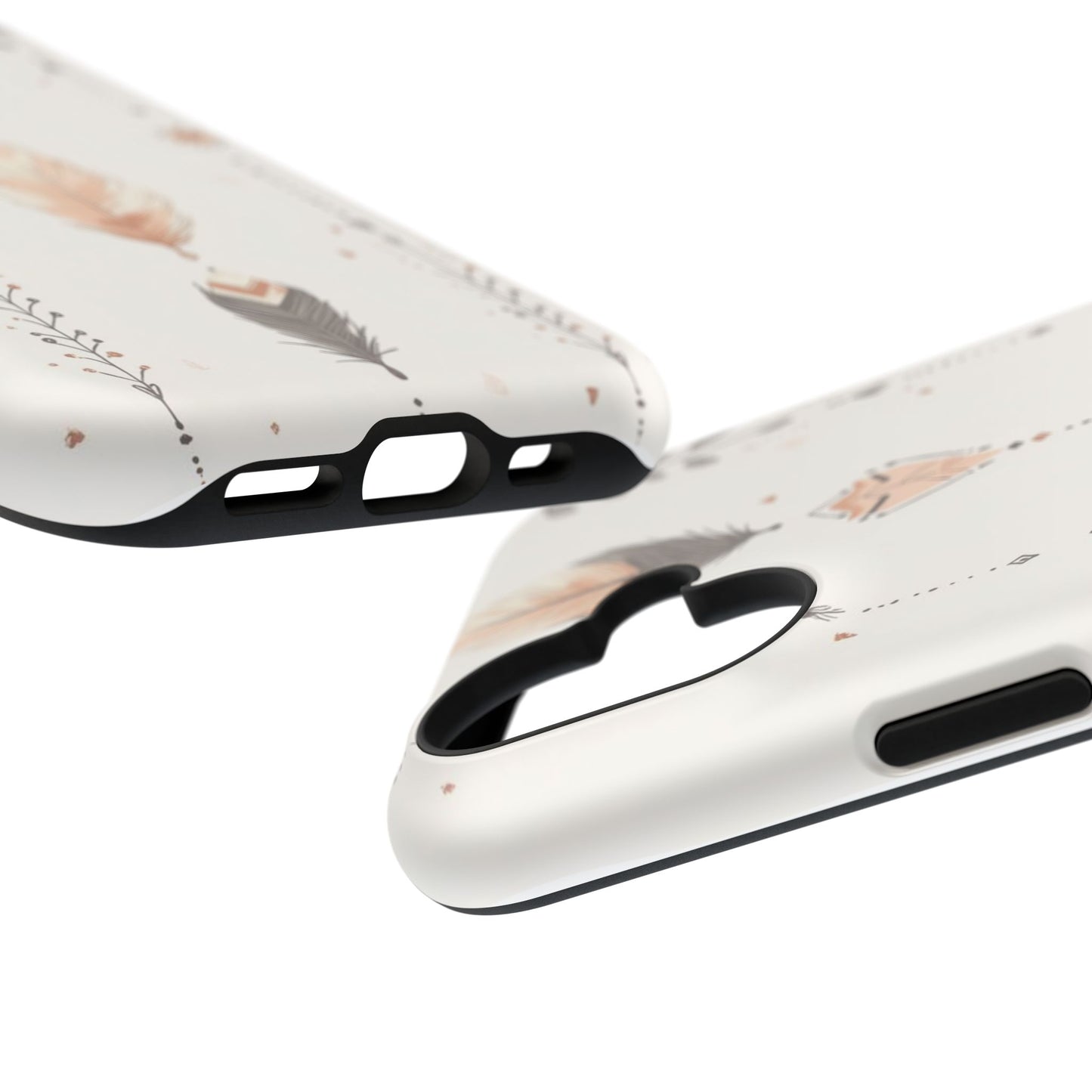 Stylish Impact-Resistant Phone Cases with Boho Feather Design, Durable Phone Protection, Gift for Her, Trendy Accessories, Unique [...]