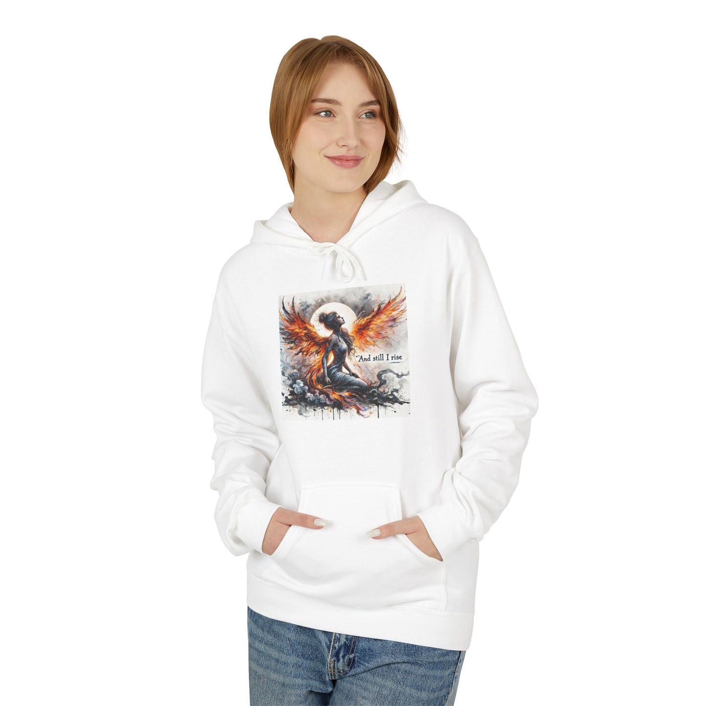 Phoenix Rising Fleece Hoodie | Inspirational Hoodie, Unisex Sweatshirt, Cozy Gift, Fall Fashion, Motivational Wear