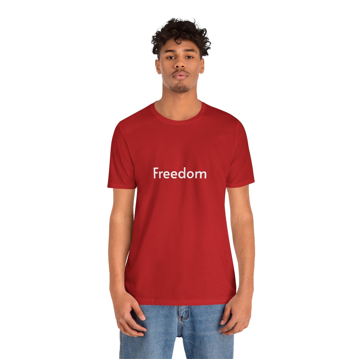 Freedom Unisex Jersey Tee, Casual T-Shirt, Inspirational Shirt, Everyday Wear, Gift for Freedom Lovers, Comfort Wear, Positive Vibes