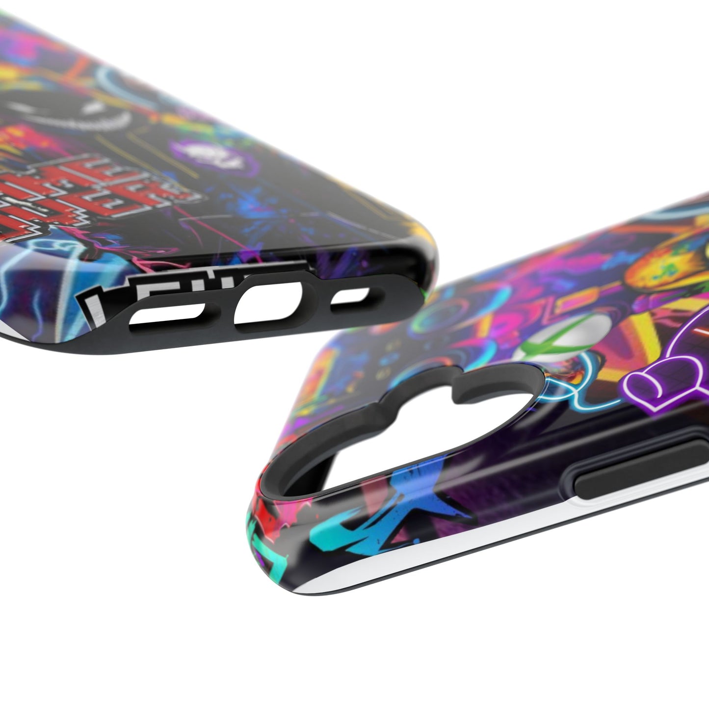 Vibrant Gaming Phone Case, Game Over Design, Impact-Resistant Case, Gamer Gift, Colorful Phone Accessory, Phone Protection