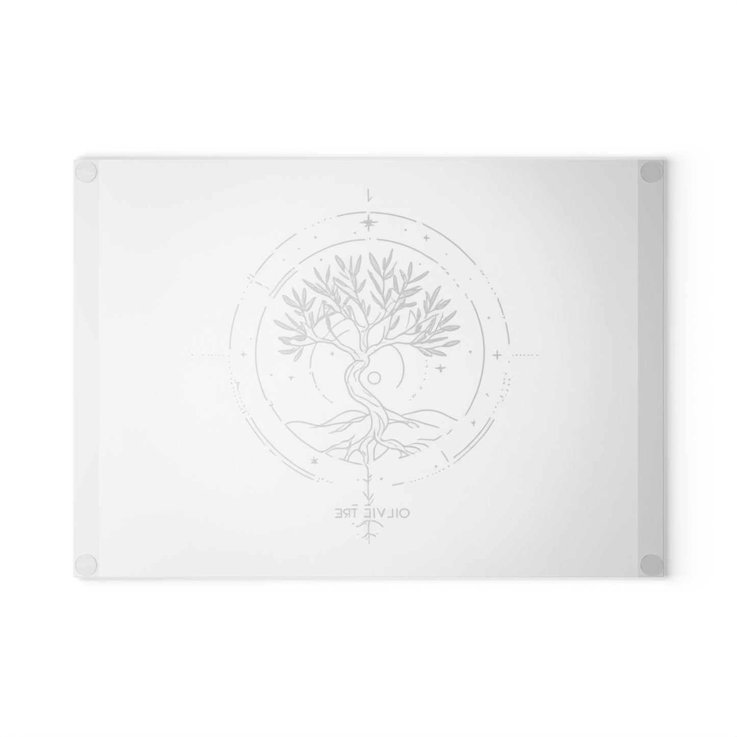 Elegant Glass Cutting Board with Tree of Life Design, Kitchen Decor, Wedding Gift, Housewarming Gift, Culinary Gift