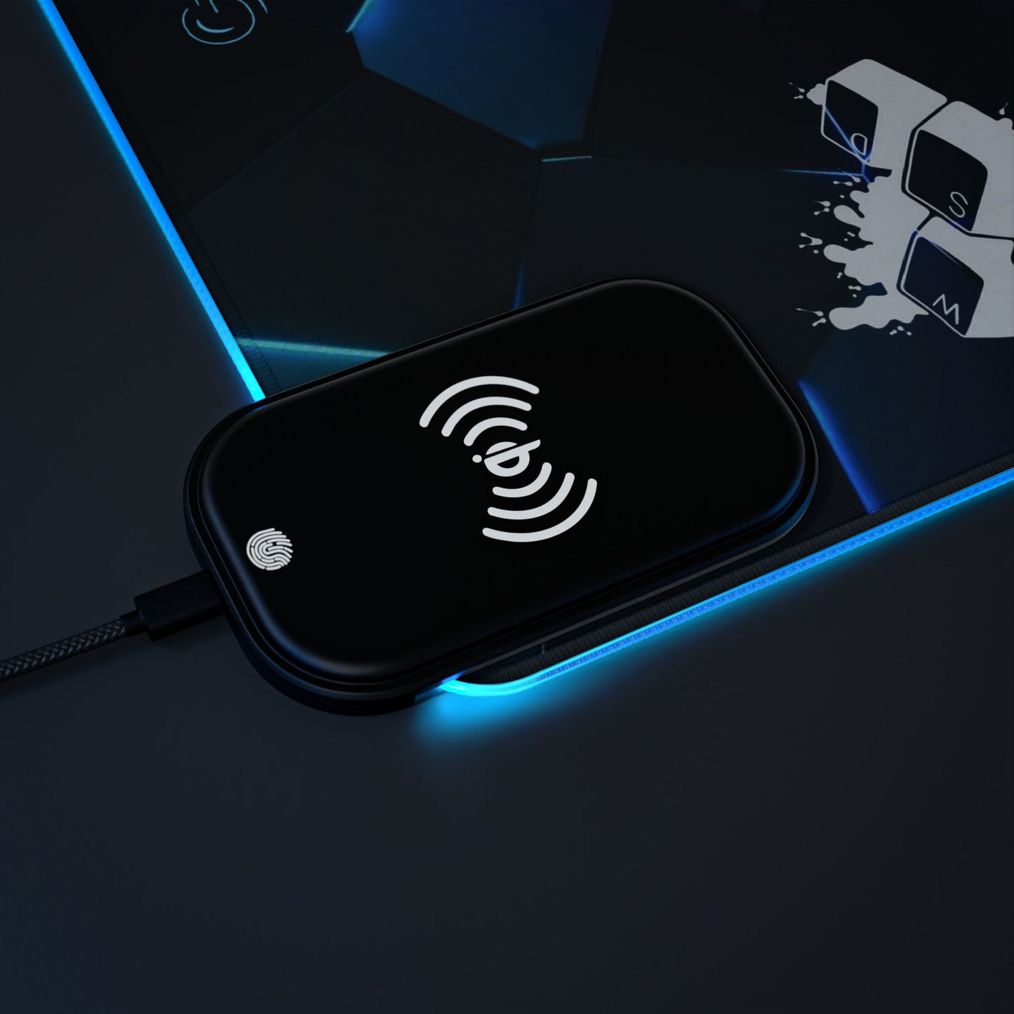 LED Gaming Mouse Pad with Wireless Charging - Perfect for Gamers, Desk Decor, Birthday Gift, Gaming Setup, Tech Accessory