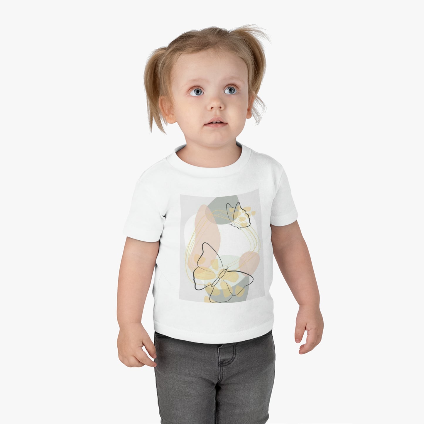 Butterfly Infant Tee, Cute Baby Shirt, Soft Cotton Jersey, Toddler Apparel, Gift for New Parents, Spring Baby Outfit
