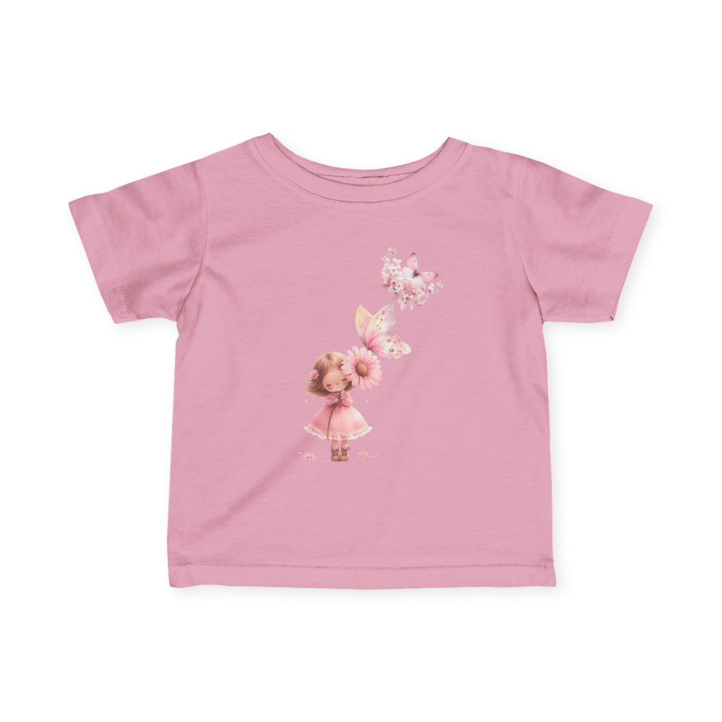 Infant Butterfly Graphic Tee, Cute Baby Apparel, Toddler Outfit, Spring or Summer Gift, Baby Shower Present, Kids Fashion