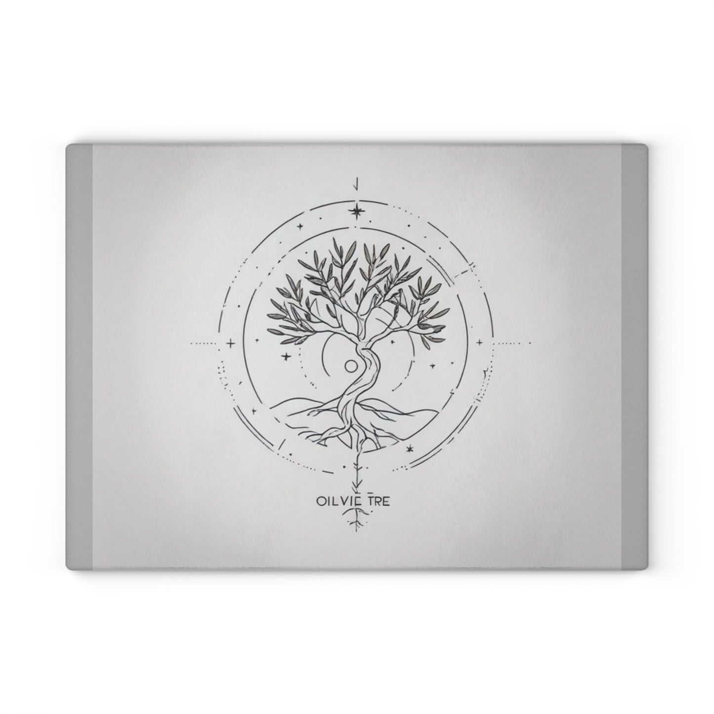 Elegant Glass Cutting Board with Tree of Life Design, Kitchen Decor, Wedding Gift, Housewarming Gift, Culinary Gift