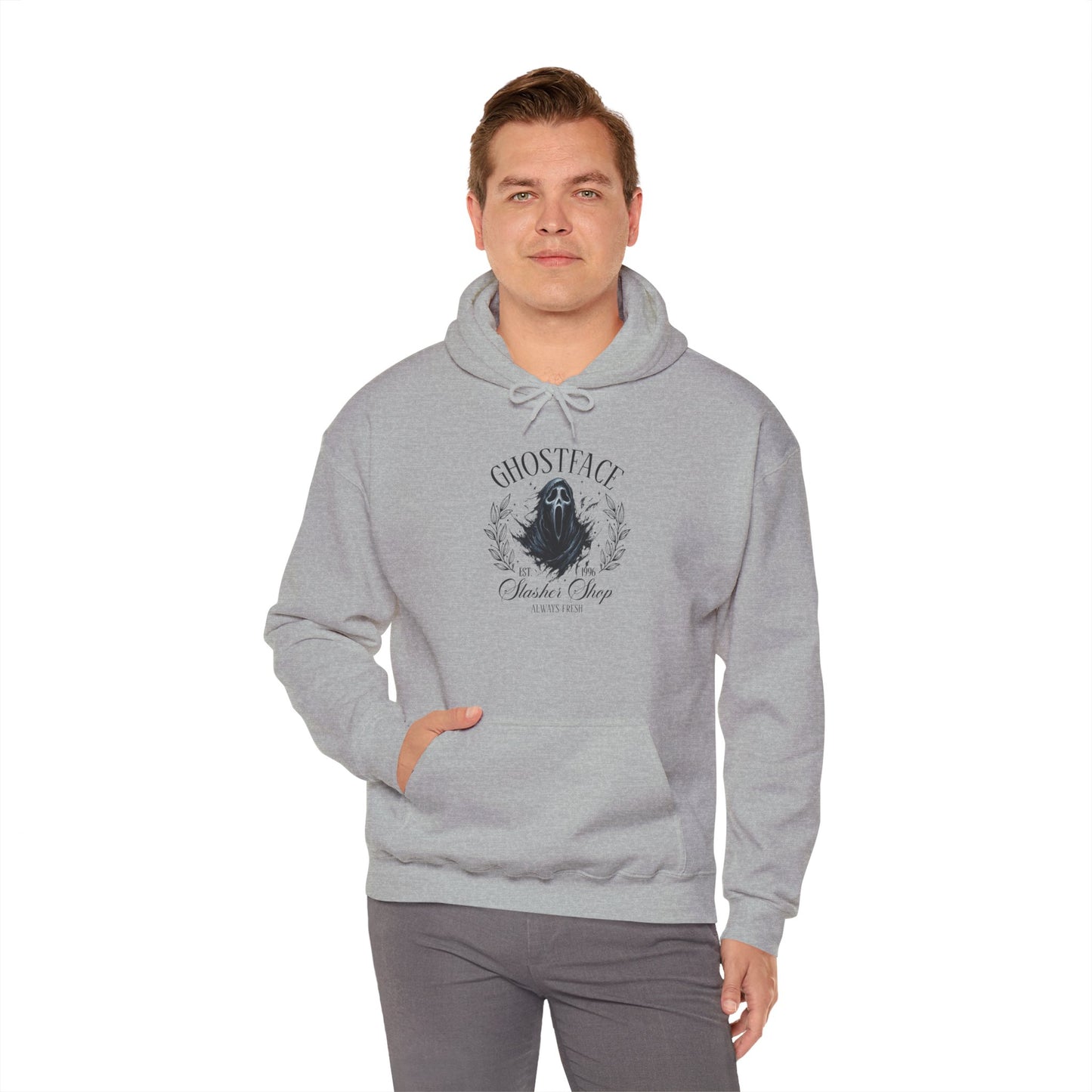 Ghostface Unisex Hooded Sweatshirt - Cozy, Stylish, Perfect for Halloween, Gift for Horror Fans, Casual Wear, and Everyday Comfort