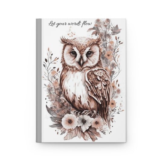 Owl-Themed Hardcover Journal with Inspiring Quote, Perfect for Writing, Journaling, Gifts, Nature Lovers, Beautiful Design