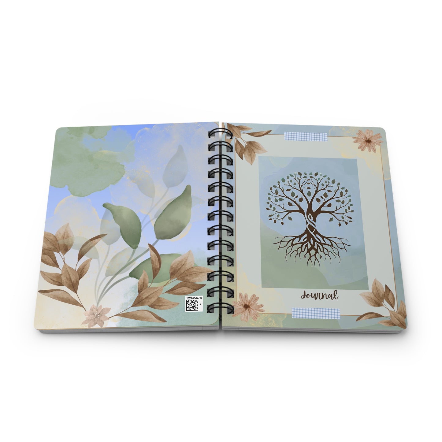 Nature-Inspired Spiral Bound Journal | Eco-Friendly Notebook for Writing, Sketching & Planning | Gift for Writers, Students, Nature Lovers