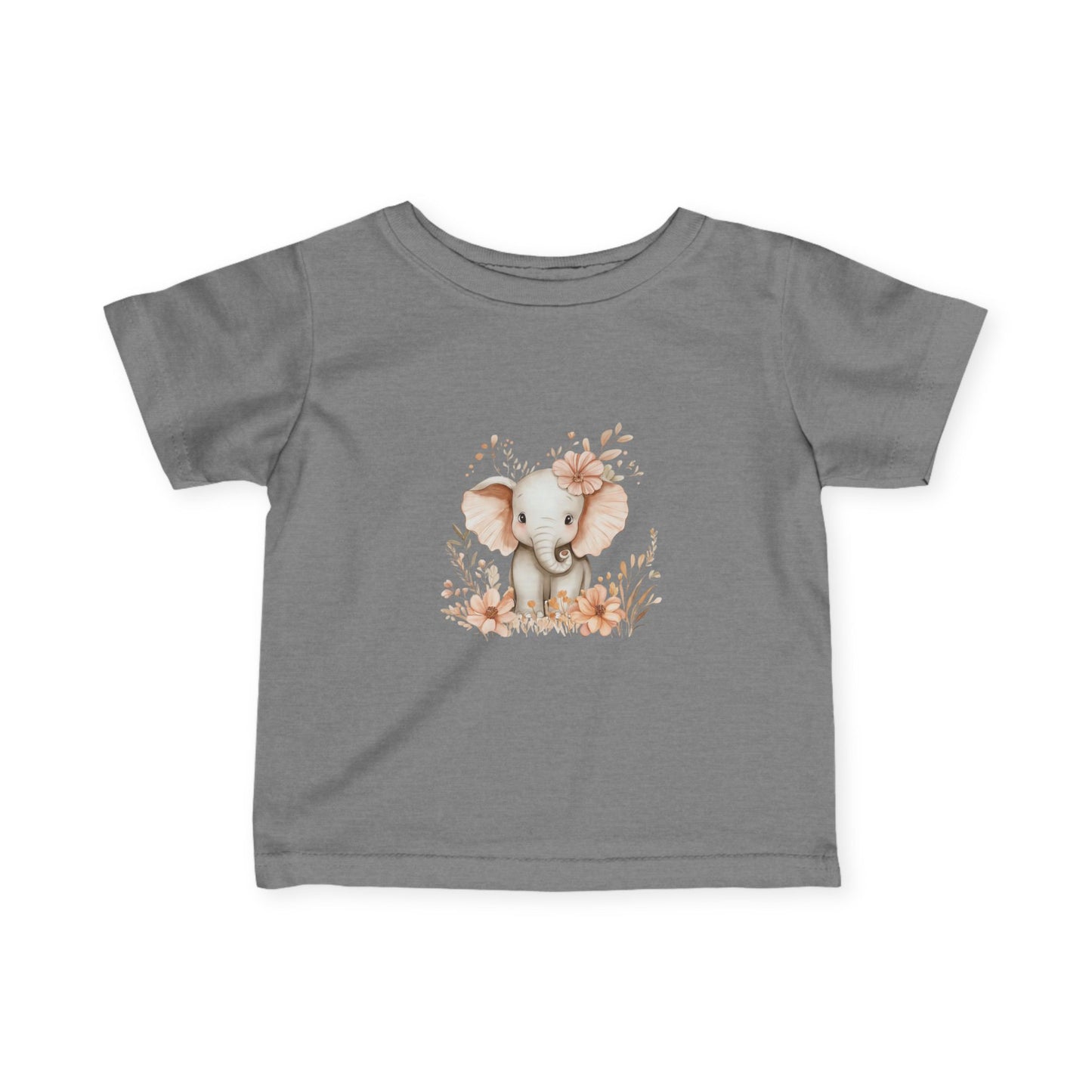 Adorable Baby Elephant Infant Tee, Cute Baby Shirt, Toddler Gift, Cute Animal Tee, Baby Shower Gift, Nursery Wear