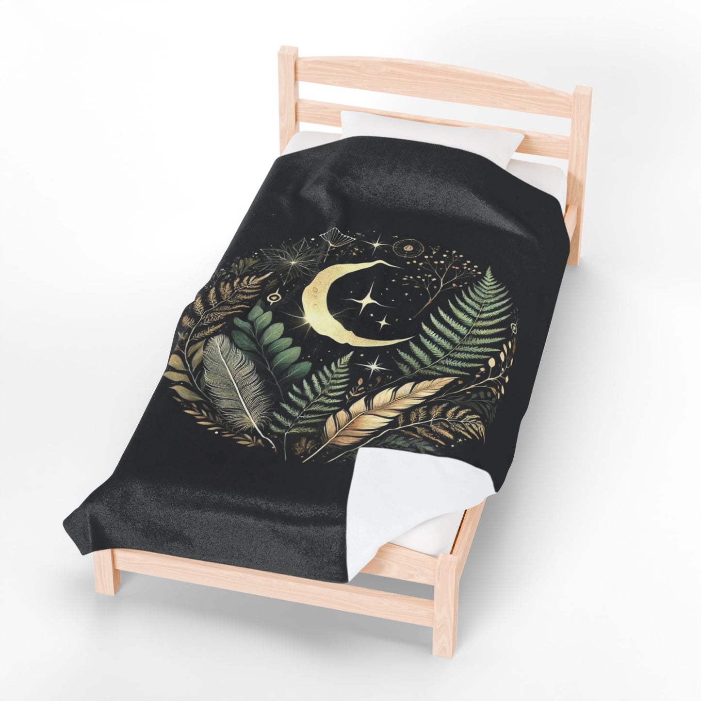 Celestial Fern Velveteen Plush Blanket