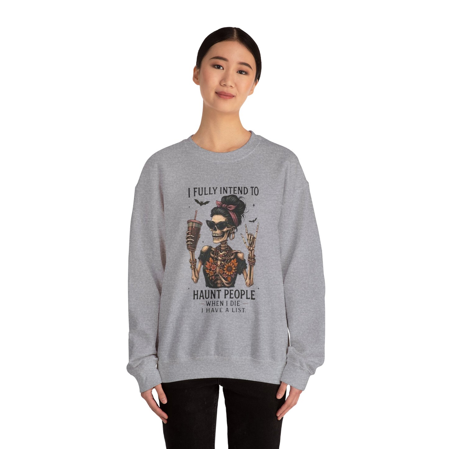 Fun Halloween Sweater, Skeleton Sweatshirt, Haunting Crewneck, Unisex Fall Fashion, Spooky Gift, Casual Comfortable Hoodie, Halloween Decor