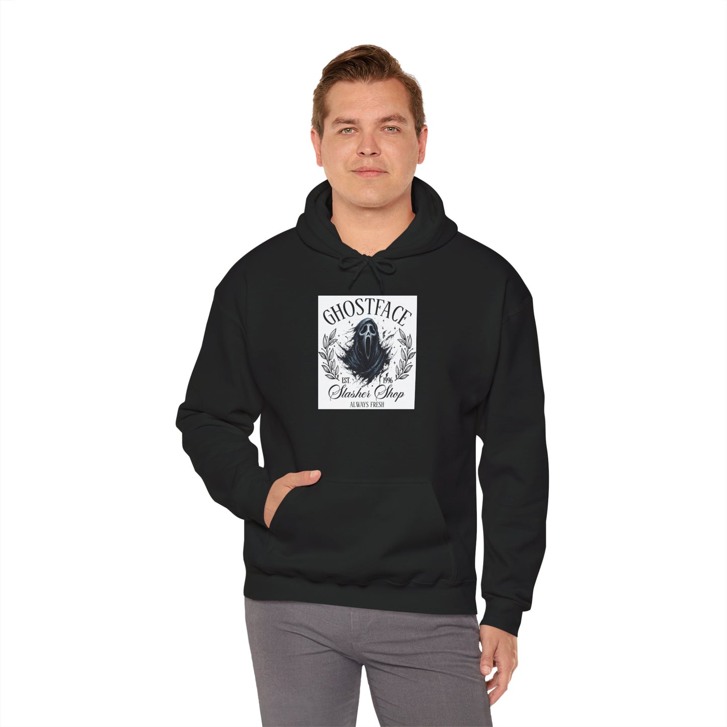 Ghostface Unisex Hooded Sweatshirt - Cozy, Stylish, Perfect for Halloween, Gift for Horror Fans, Casual Wear, and Everyday Comfort