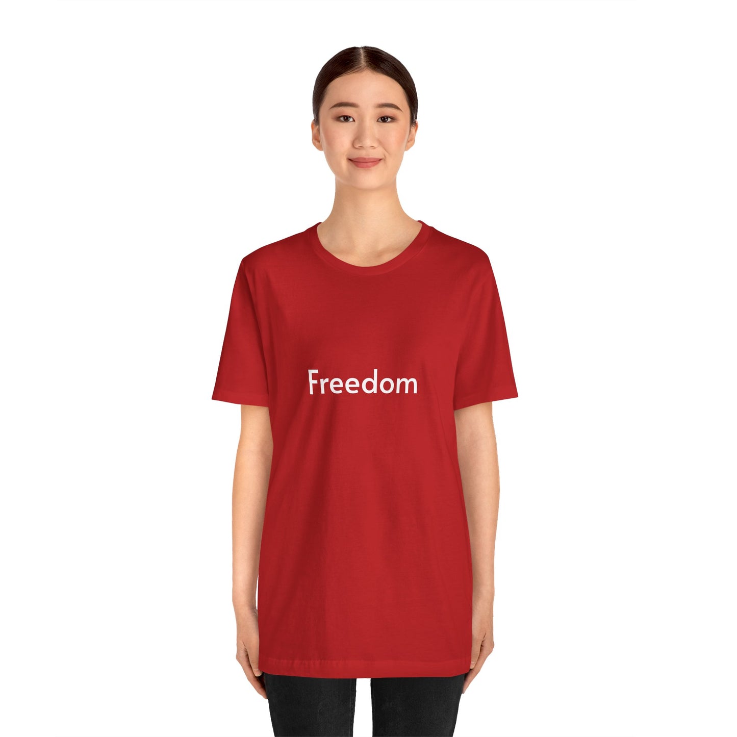 Freedom Unisex Jersey Tee, Casual T-Shirt, Inspirational Shirt, Everyday Wear, Gift for Freedom Lovers, Comfort Wear, Positive Vibes