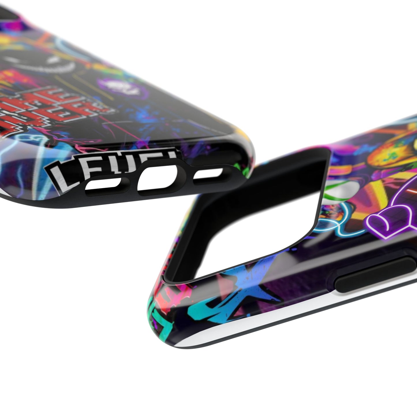 Vibrant Gaming Phone Case, Game Over Design, Impact-Resistant Case, Gamer Gift, Colorful Phone Accessory, Phone Protection