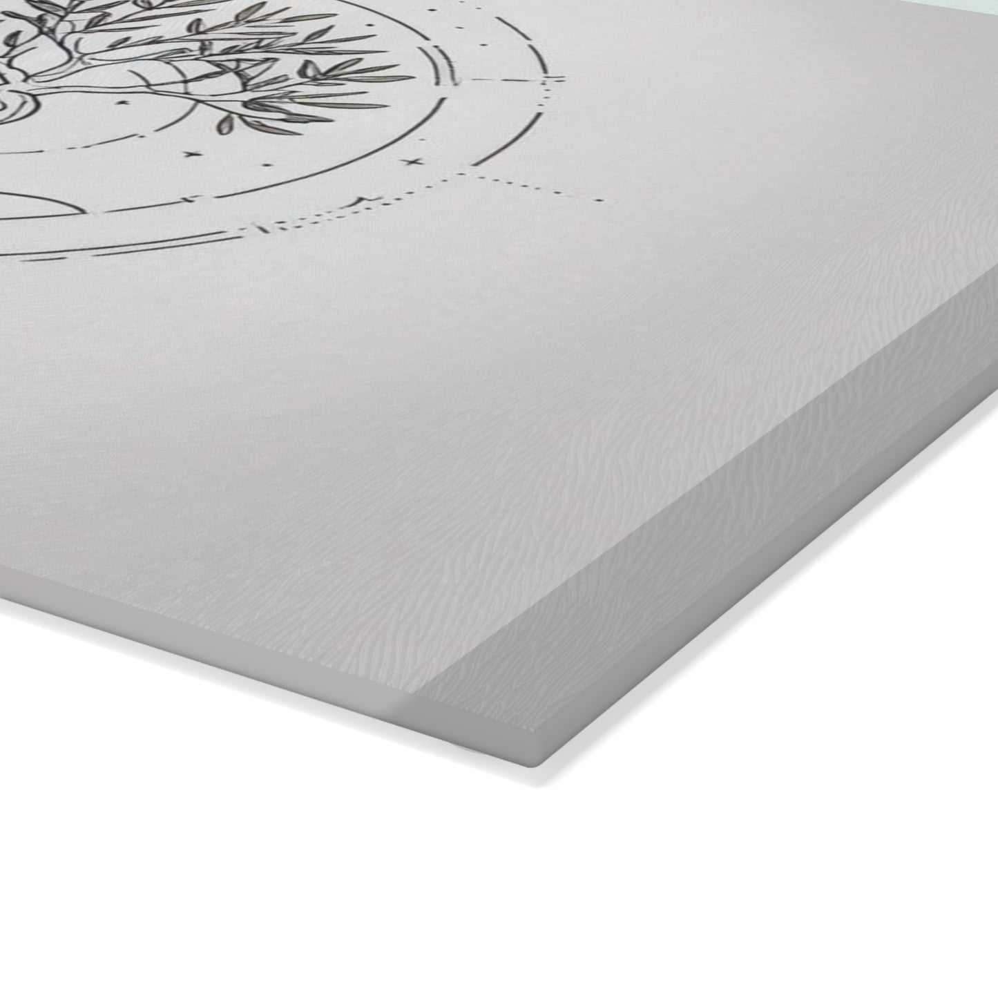 Elegant Glass Cutting Board with Tree of Life Design, Kitchen Decor, Wedding Gift, Housewarming Gift, Culinary Gift