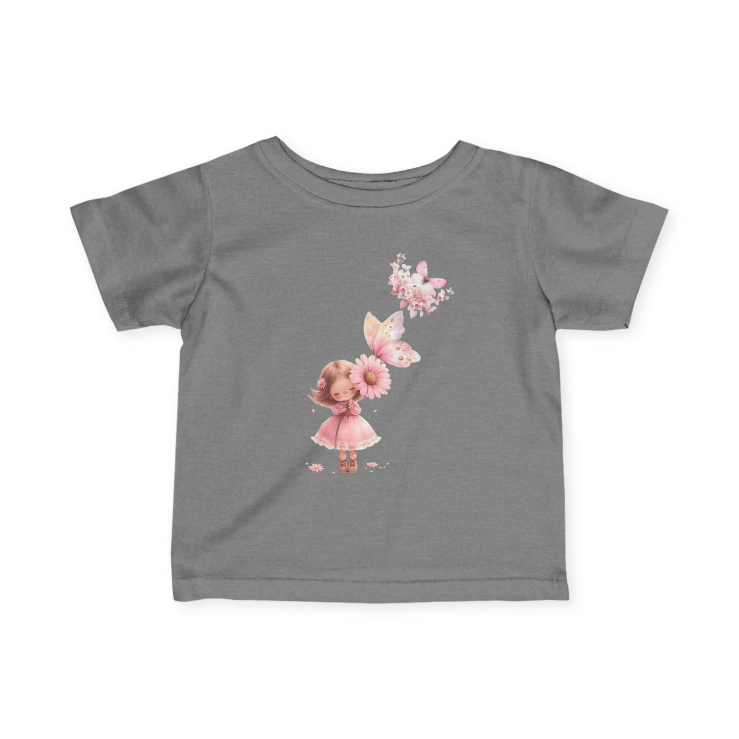 Infant Butterfly Graphic Tee, Cute Baby Apparel, Toddler Outfit, Spring or Summer Gift, Baby Shower Present, Kids Fashion