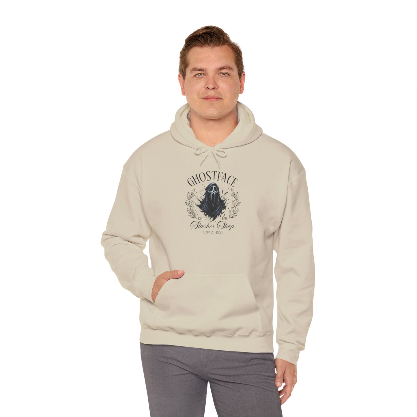 Ghostface Unisex Hooded Sweatshirt - Cozy, Stylish, Perfect for Halloween, Gift for Horror Fans, Casual Wear, and Everyday Comfort