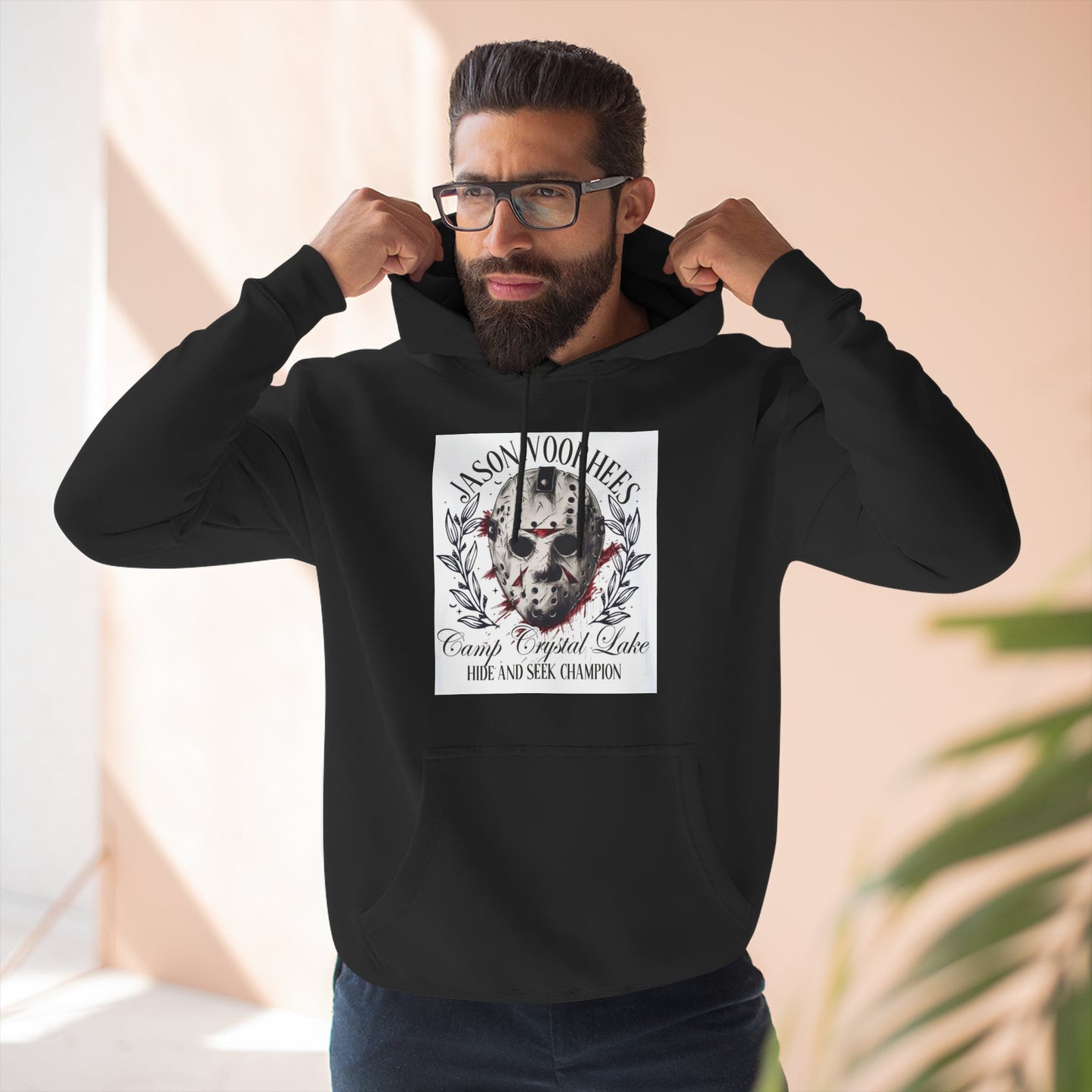Cozy Graphic Hoodie with Fleece Lining, Unique Animal Design, Perfect for Casual Wear, Gifts, and Outdoor Adventures