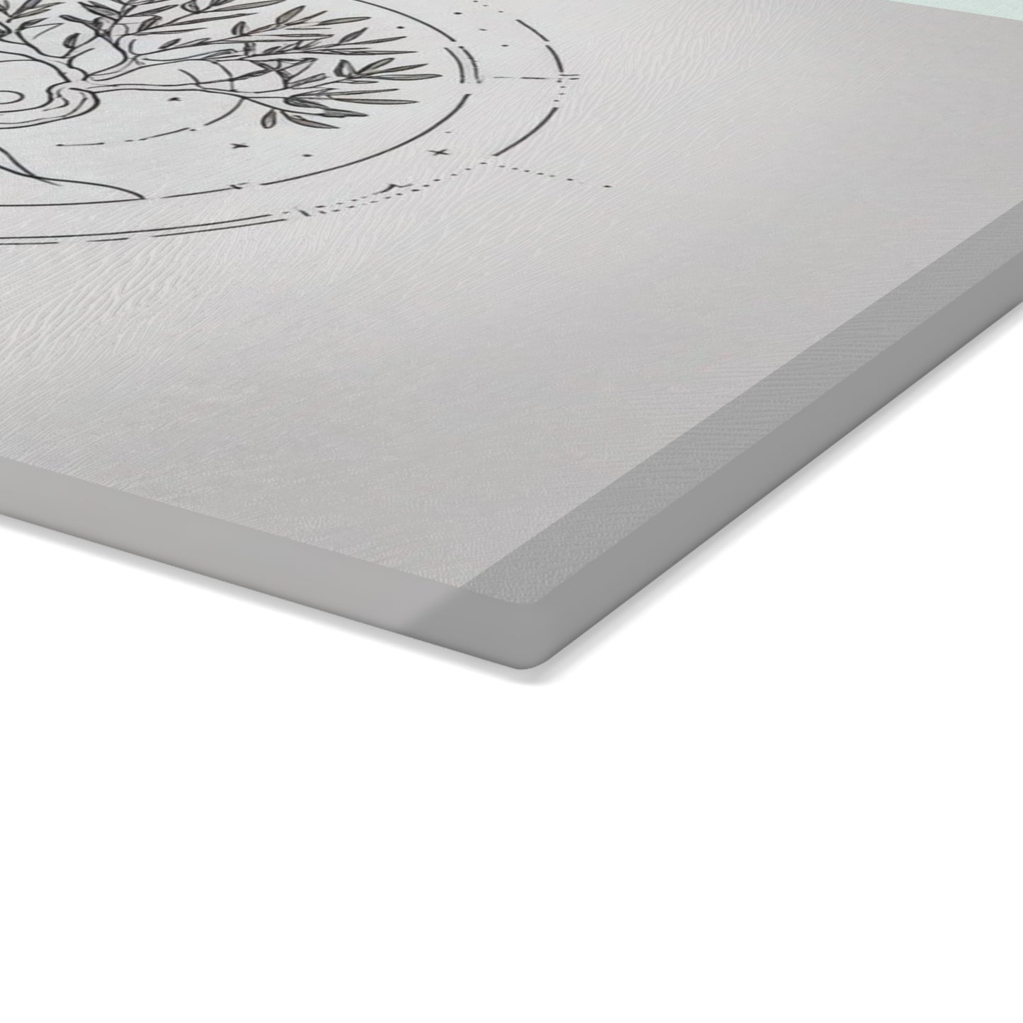 Elegant Glass Cutting Board with Tree of Life Design, Kitchen Decor, Wedding Gift, Housewarming Gift, Culinary Gift