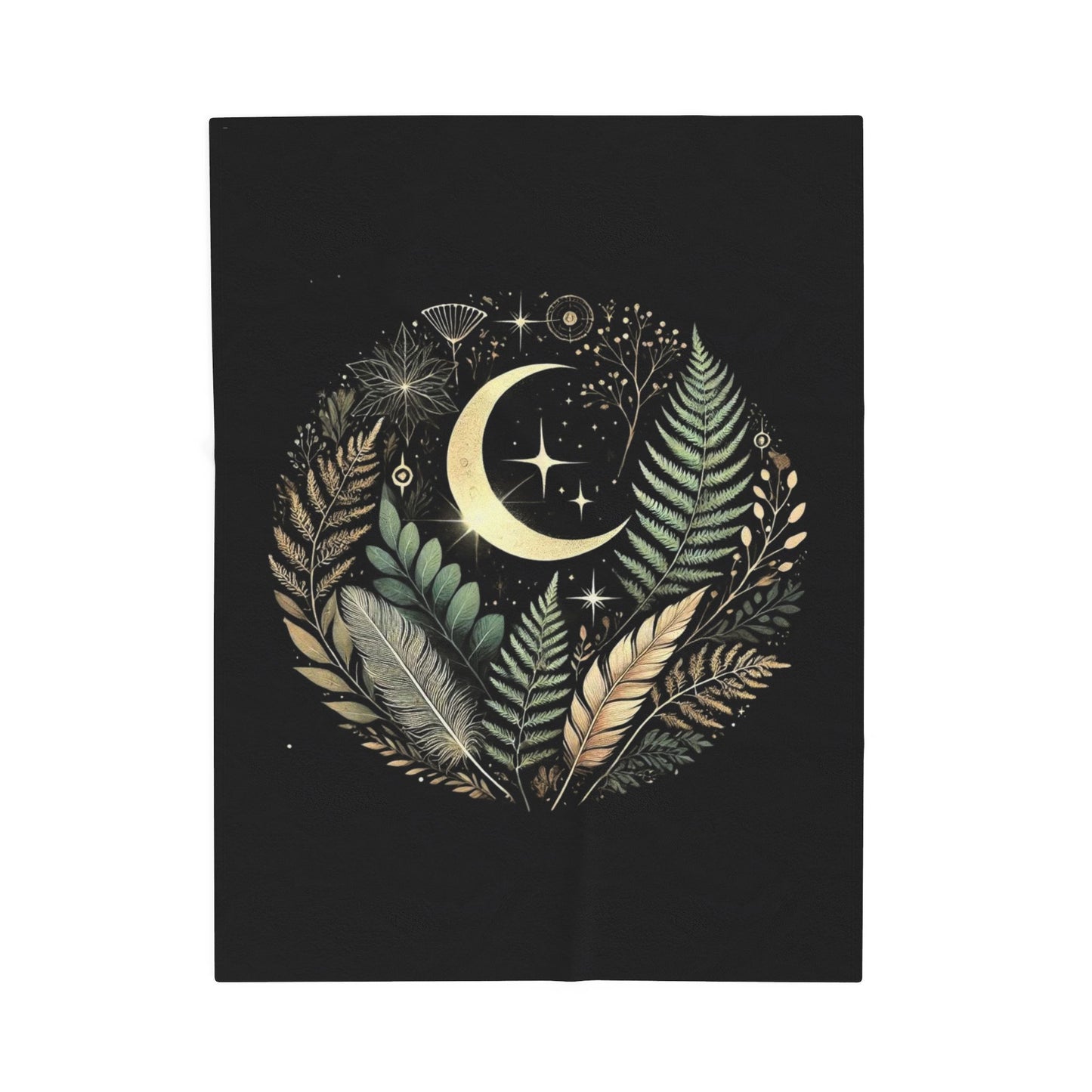 Celestial Fern Velveteen Plush Blanket