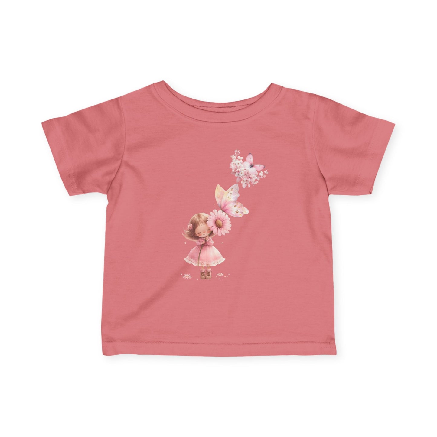 Infant Butterfly Graphic Tee, Cute Baby Apparel, Toddler Outfit, Spring or Summer Gift, Baby Shower Present, Kids Fashion