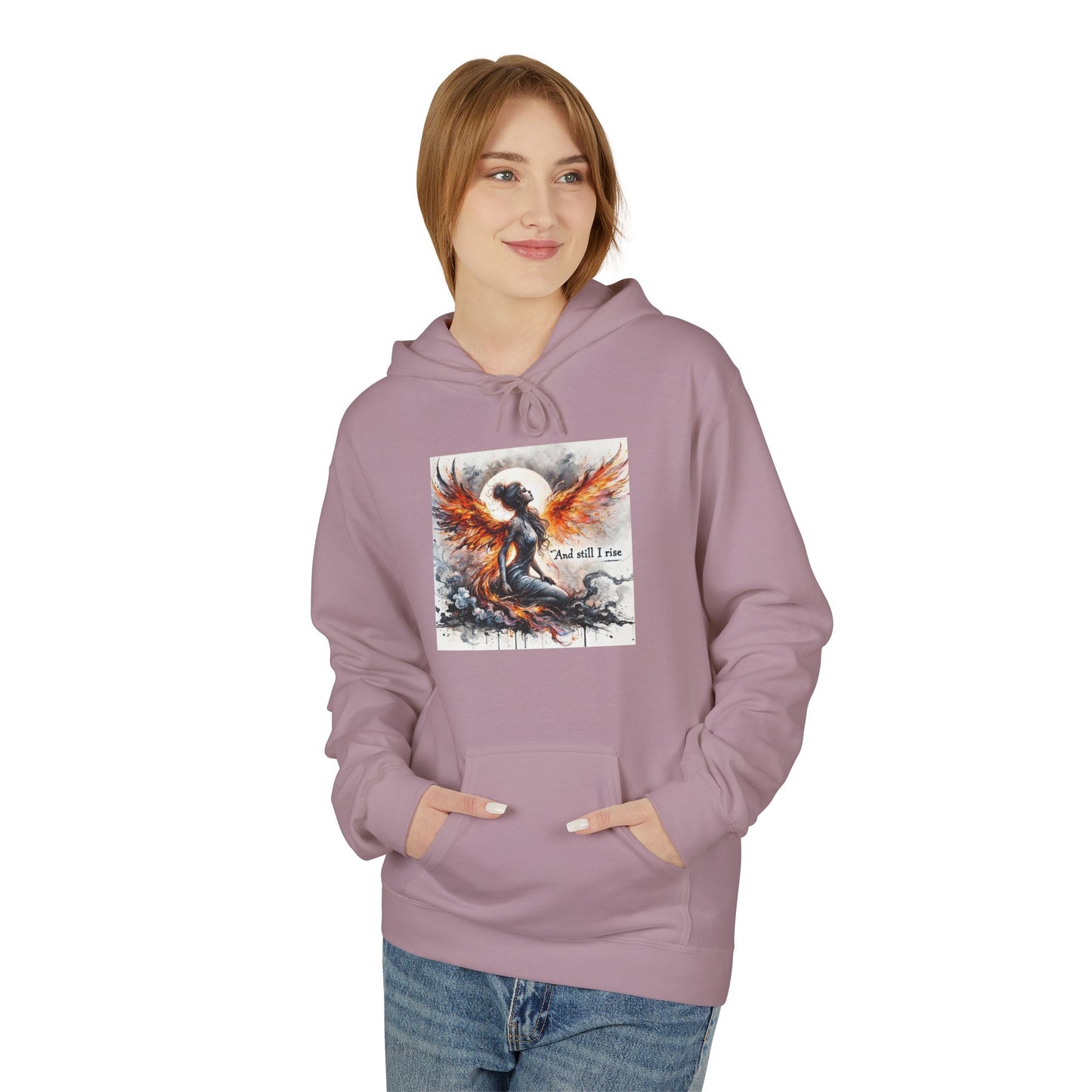 Phoenix Rising Fleece Hoodie | Inspirational Hoodie, Unisex Sweatshirt, Cozy Gift, Fall Fashion, Motivational Wear